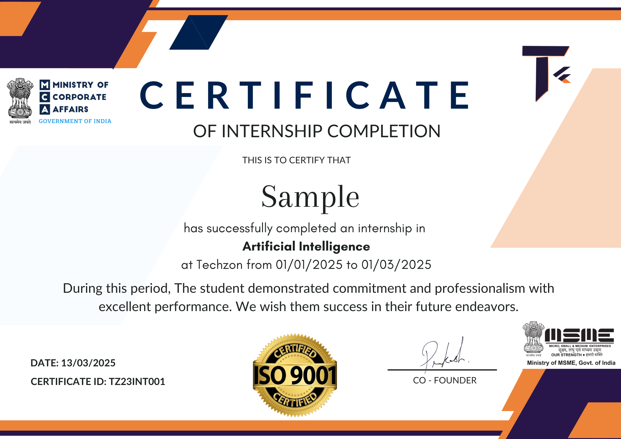 Certification 1